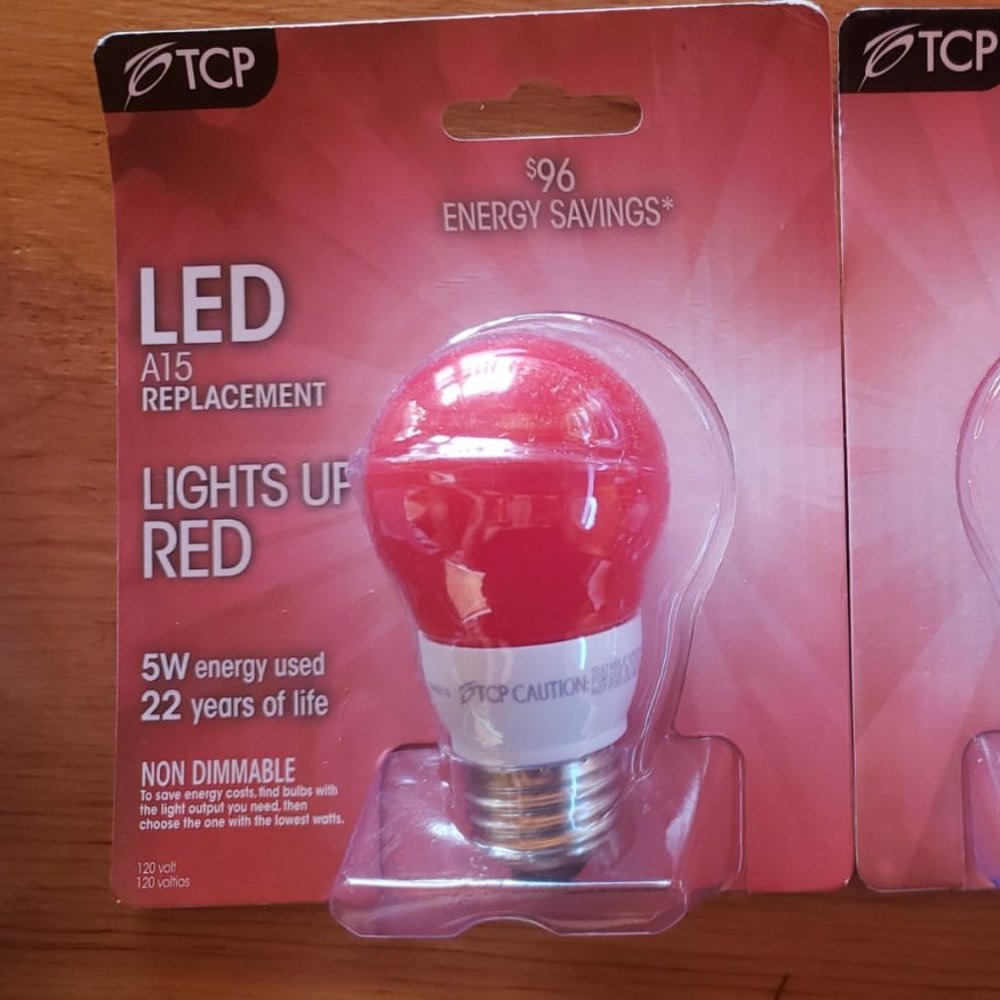 TCP: Led A15 Replacement, Red lights UP 5W - Picture 2 of 2